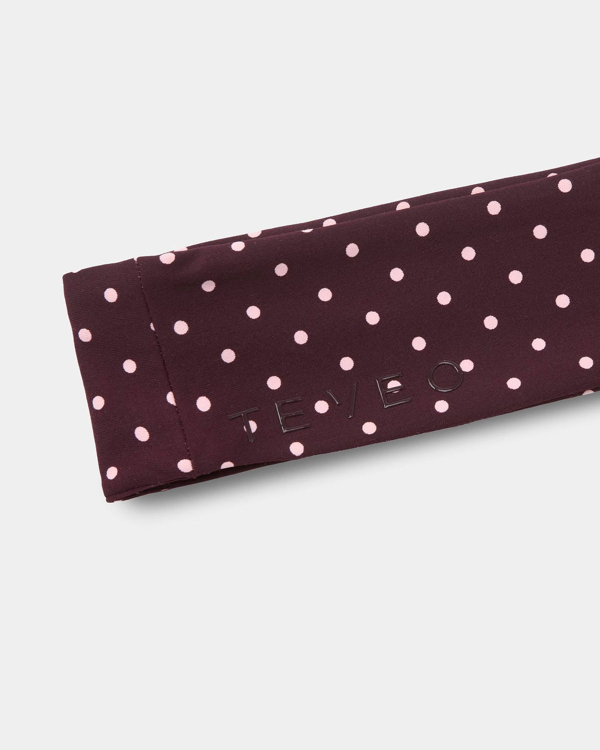 Bandeau Allrounder « pois sur fond merlot »