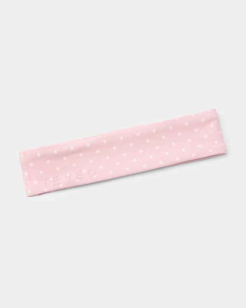 Bandeau Allrounder « pois sur fond rose »