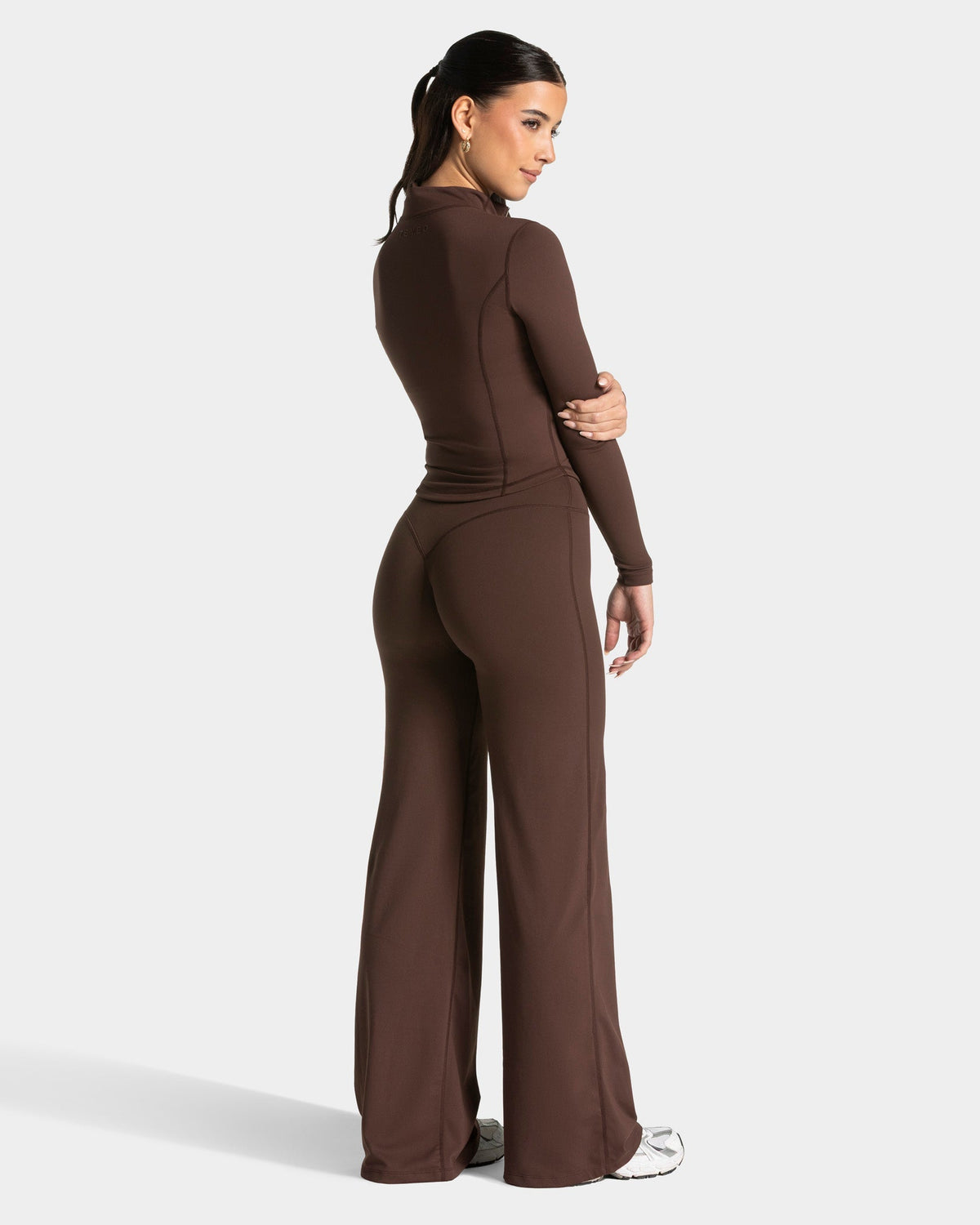 Veste de sport zippée sculptante Allrounder « Espresso - doré »