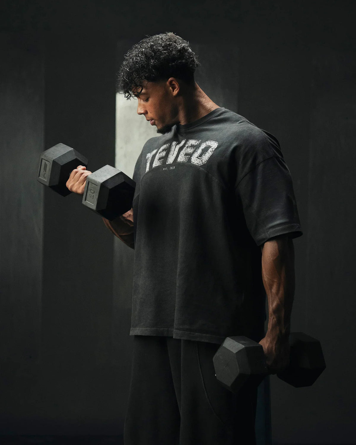 T-shirt oversize Legacy Lifting « Noir Acid »