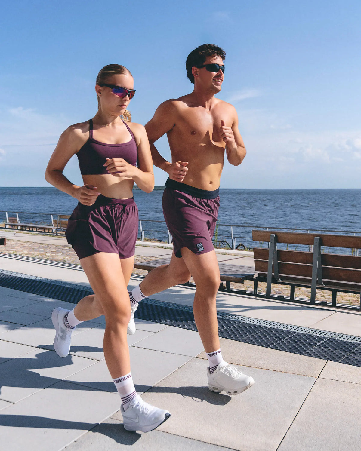 Short 2-en-1 RUN 5 pouces « Dusty Purple »