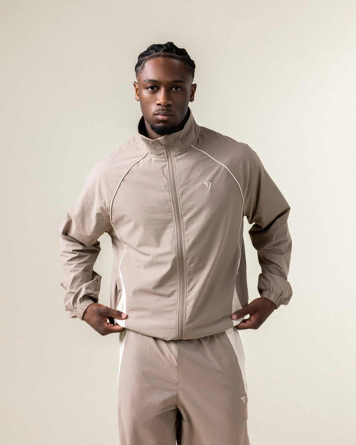 Veste de sport zippée Track « Hazelnut »