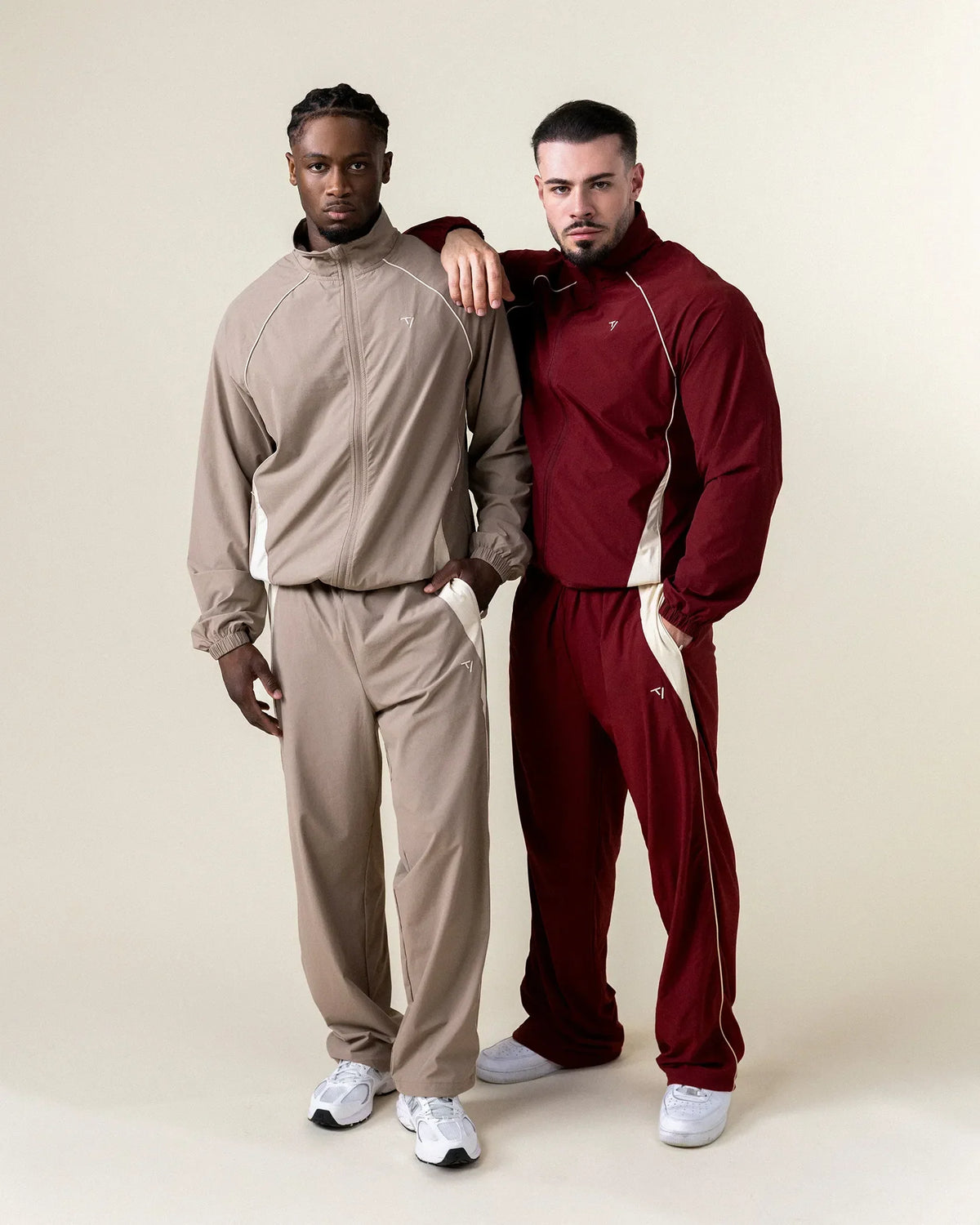 Pantalon à jambe droite Track « Hazelnut »