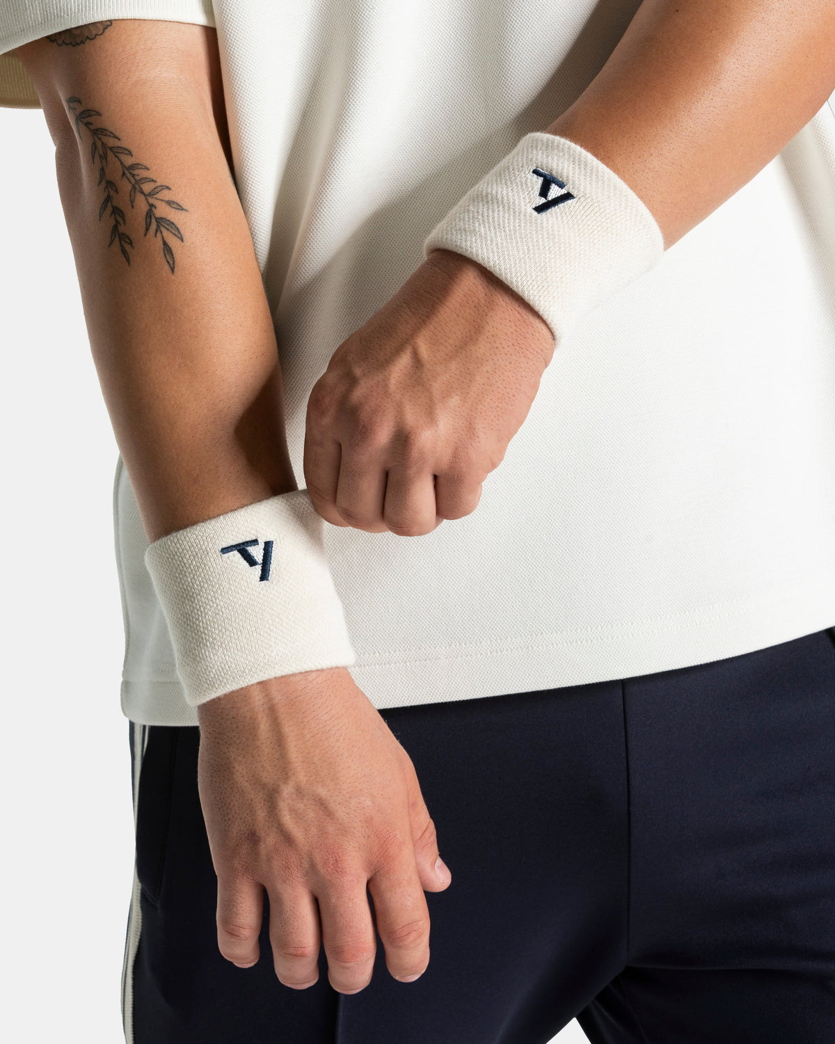Serre-poignet (lot de 2) Club « blanc cassé »