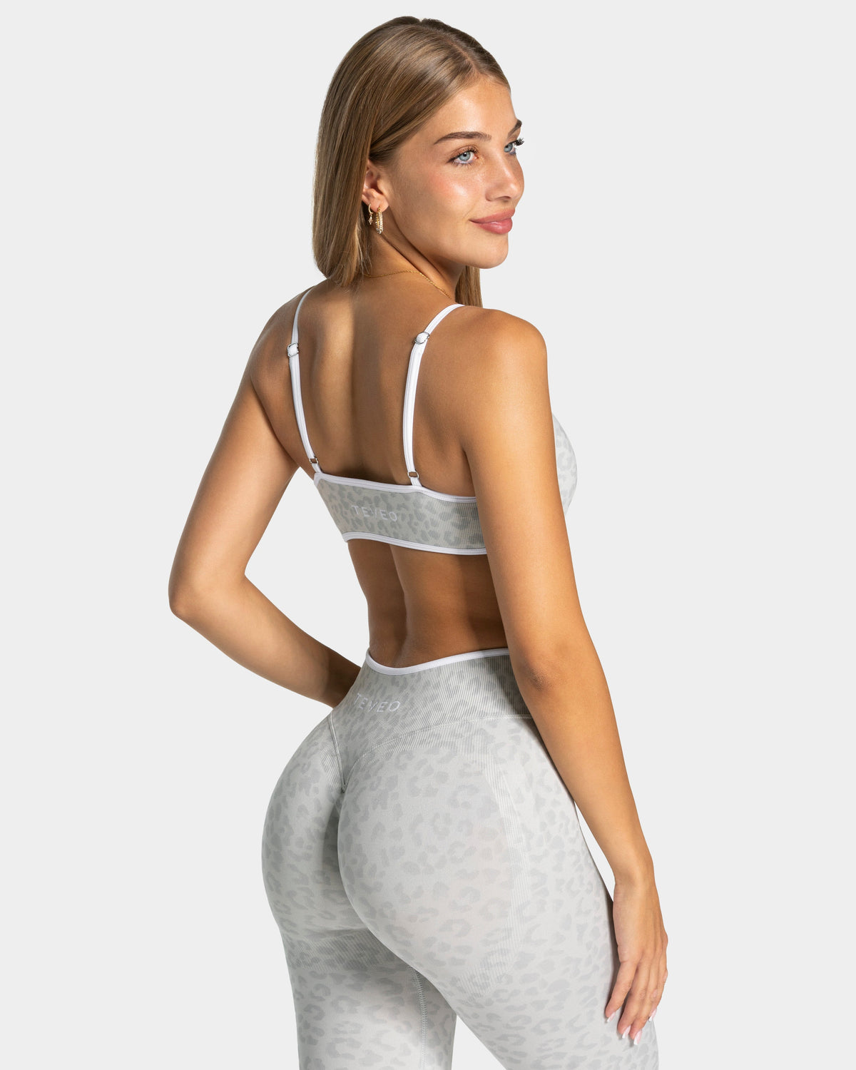 Brassière Contrastline « léopard gris clair »