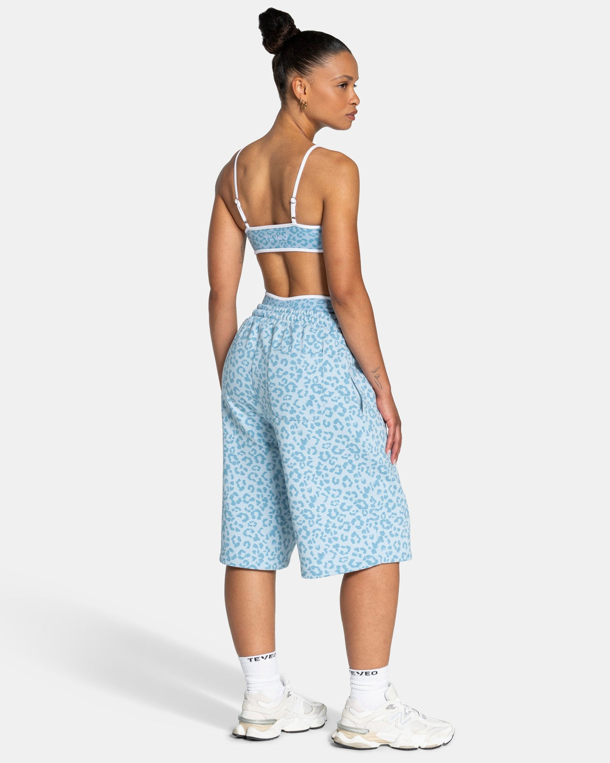 Jort oversize Contrastline « Léopard bleu layette »