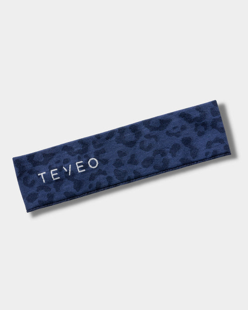 Bandeau Contrastline « Léopard bleu foncé »