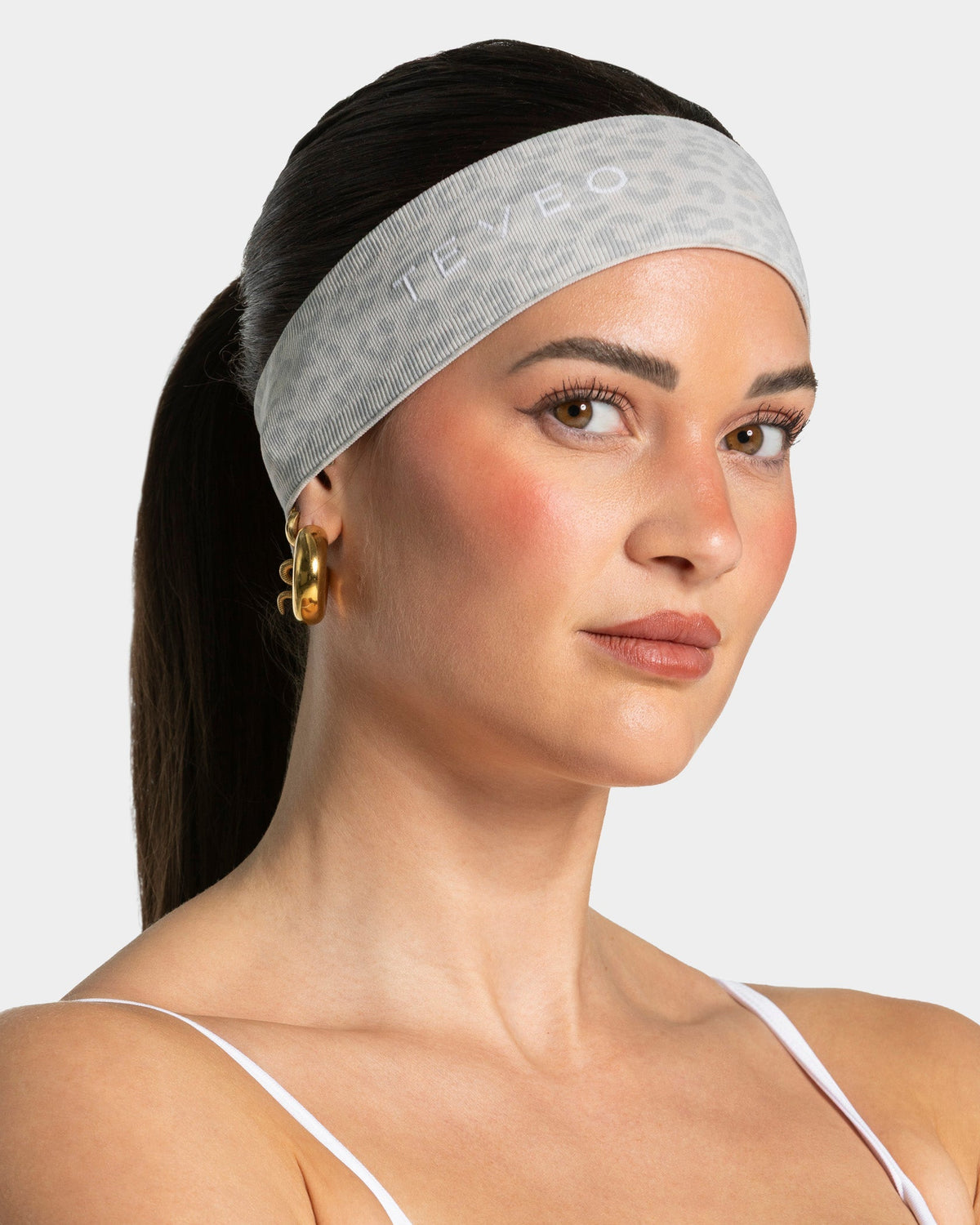 Bandeau Contrastline « léopard gris clair »