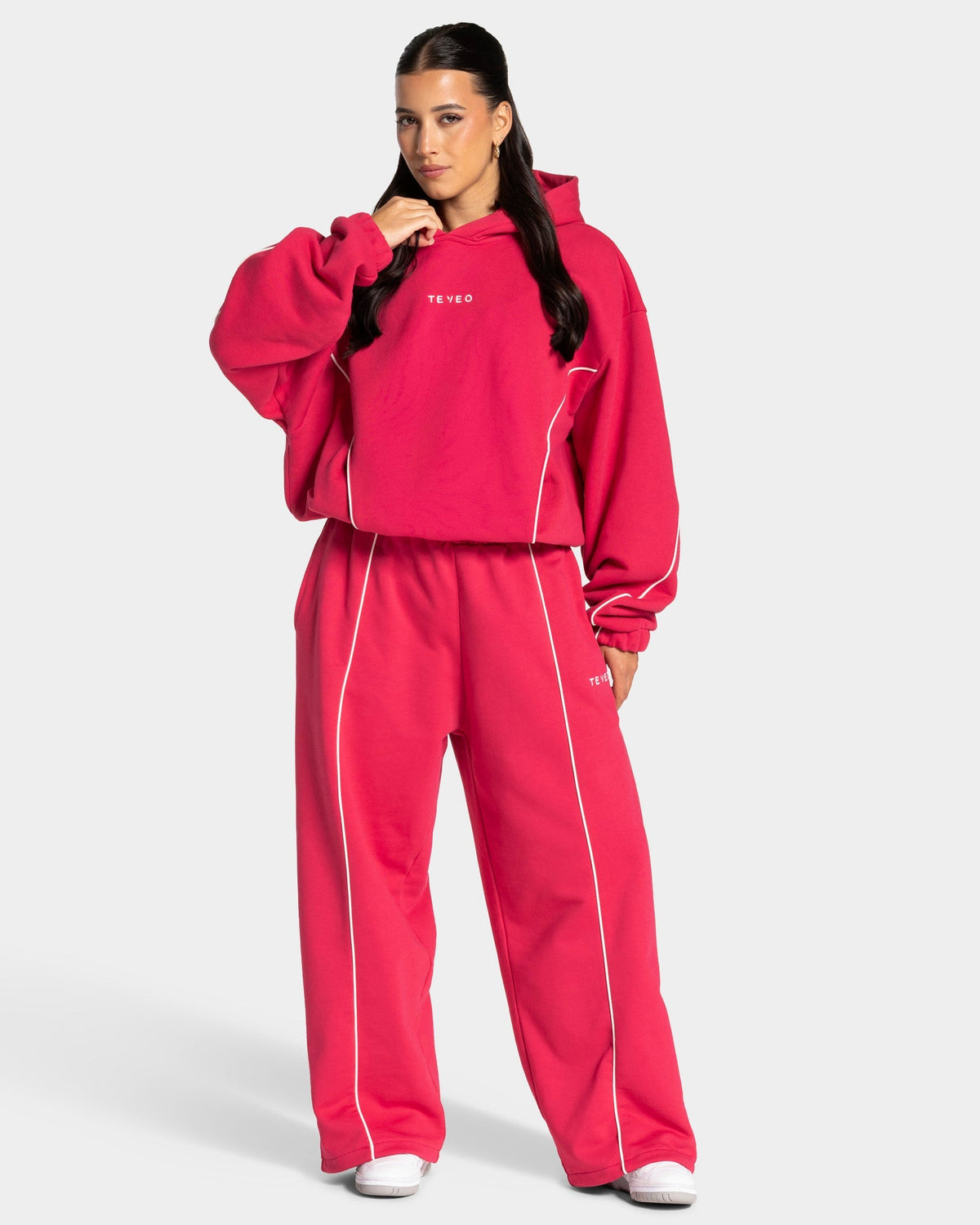 Sweat à capuche Contrastline « Berry »