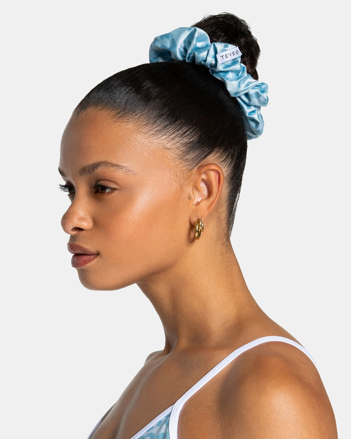 Chouchous (lot de 2) Contrastline « Léopard – bleu layette »