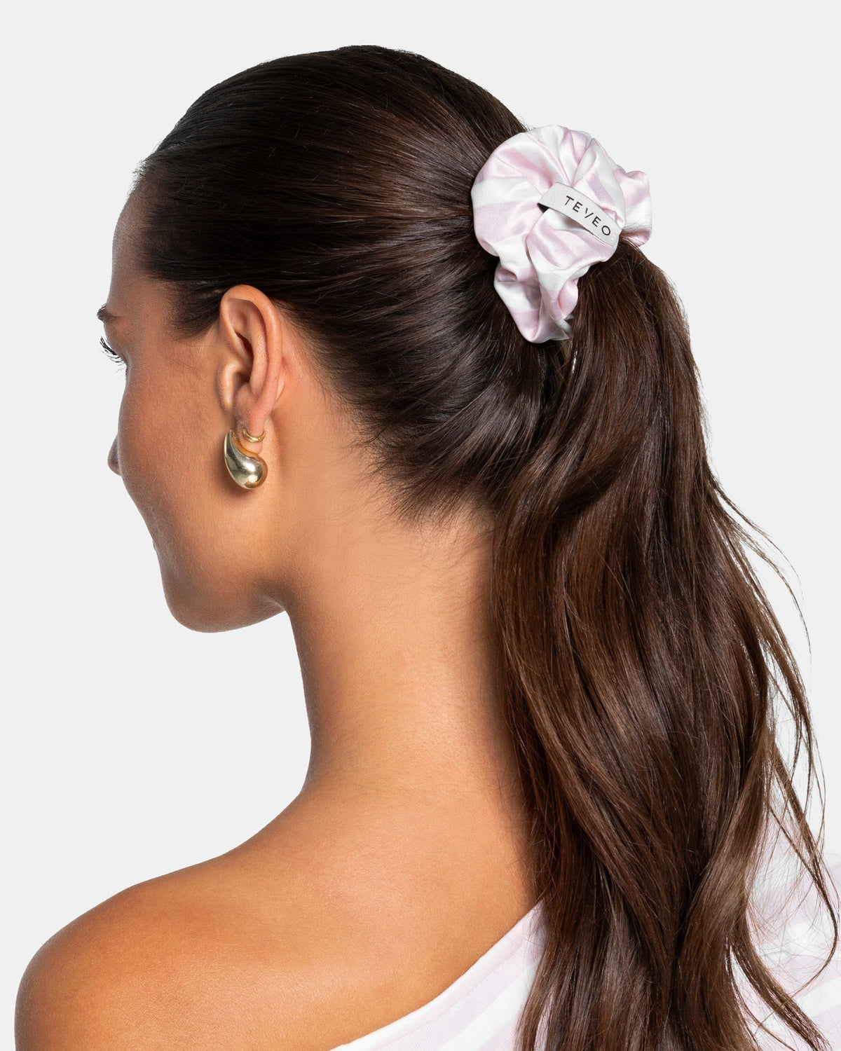 Paire de chouchous Contrastline « Stripe - Blossom »