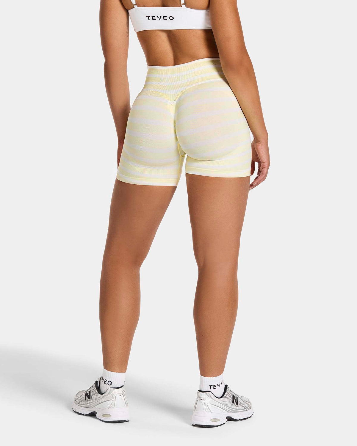 Short Sculpt Scrunch Contrastline « Stripe Butter Yellow »