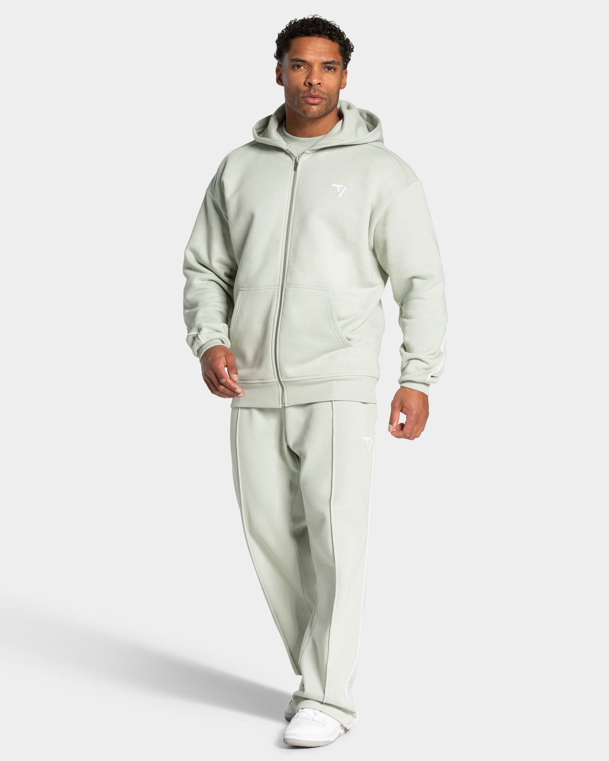 Pantalon de jogging Straight Leg Contrastline « Pistache »