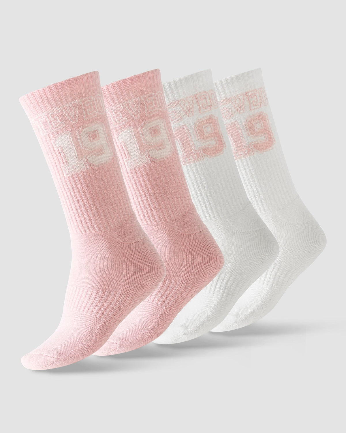 Chaussettes Football (2 paires) « rose/blanc cassé »