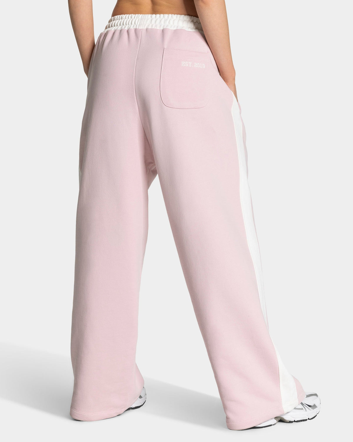 Pantalon de jogging Wide Leg Football « Rose »