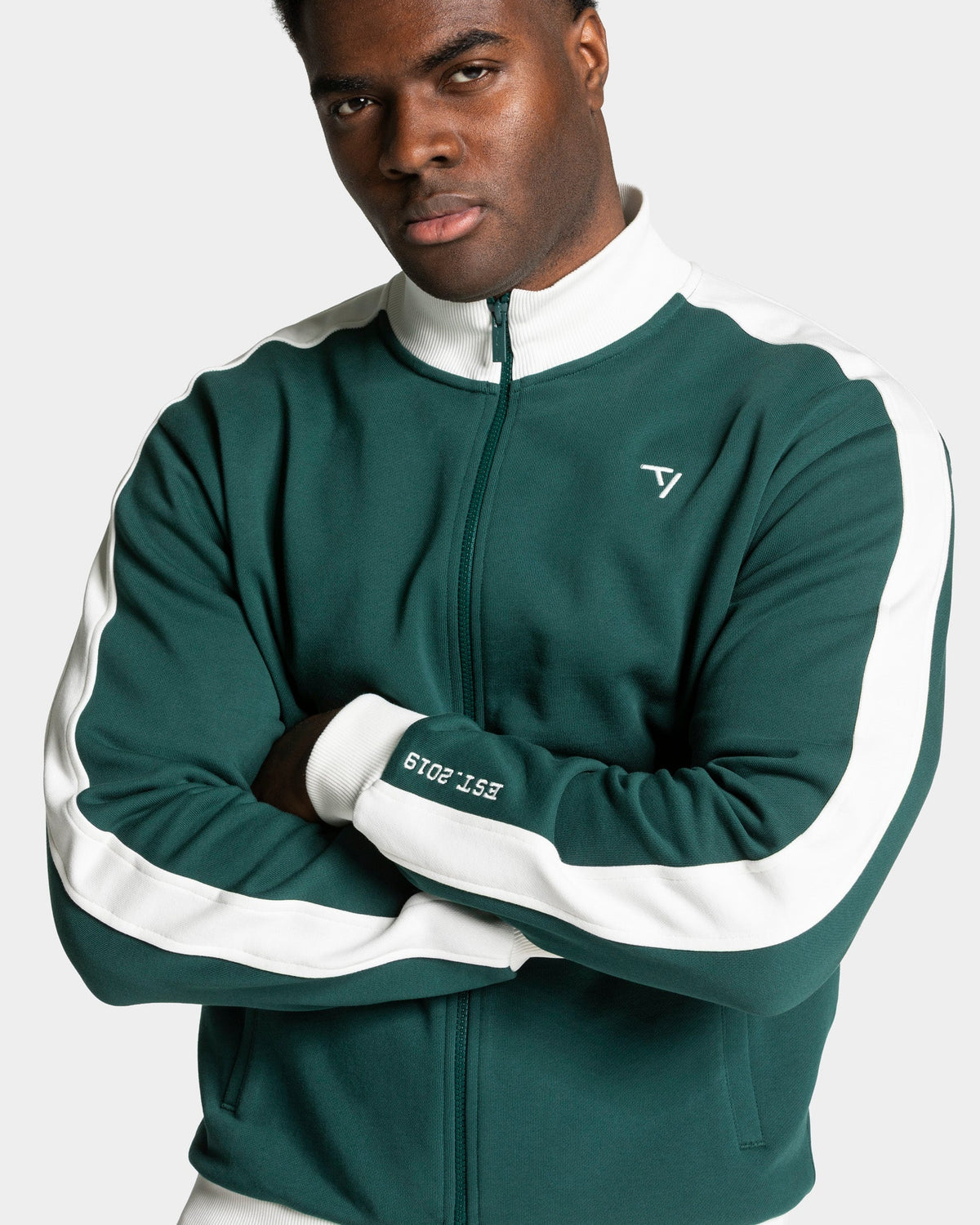 Veste de sport zippée Football « Vert foncé »