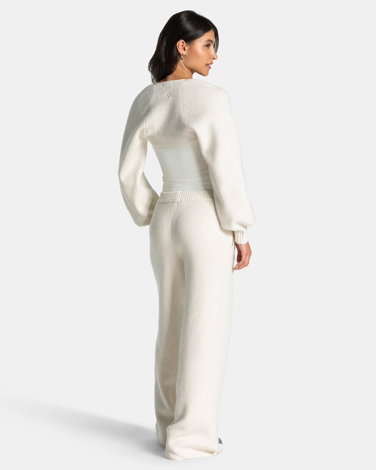 Pantalon jambe droite Knit « Cream »