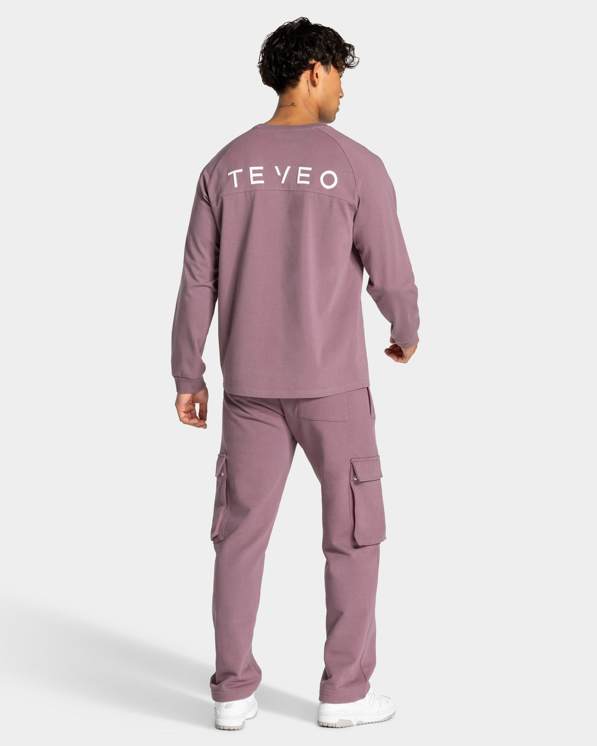 Pantalon de jogging cargo jambe large Lift « Mauve »