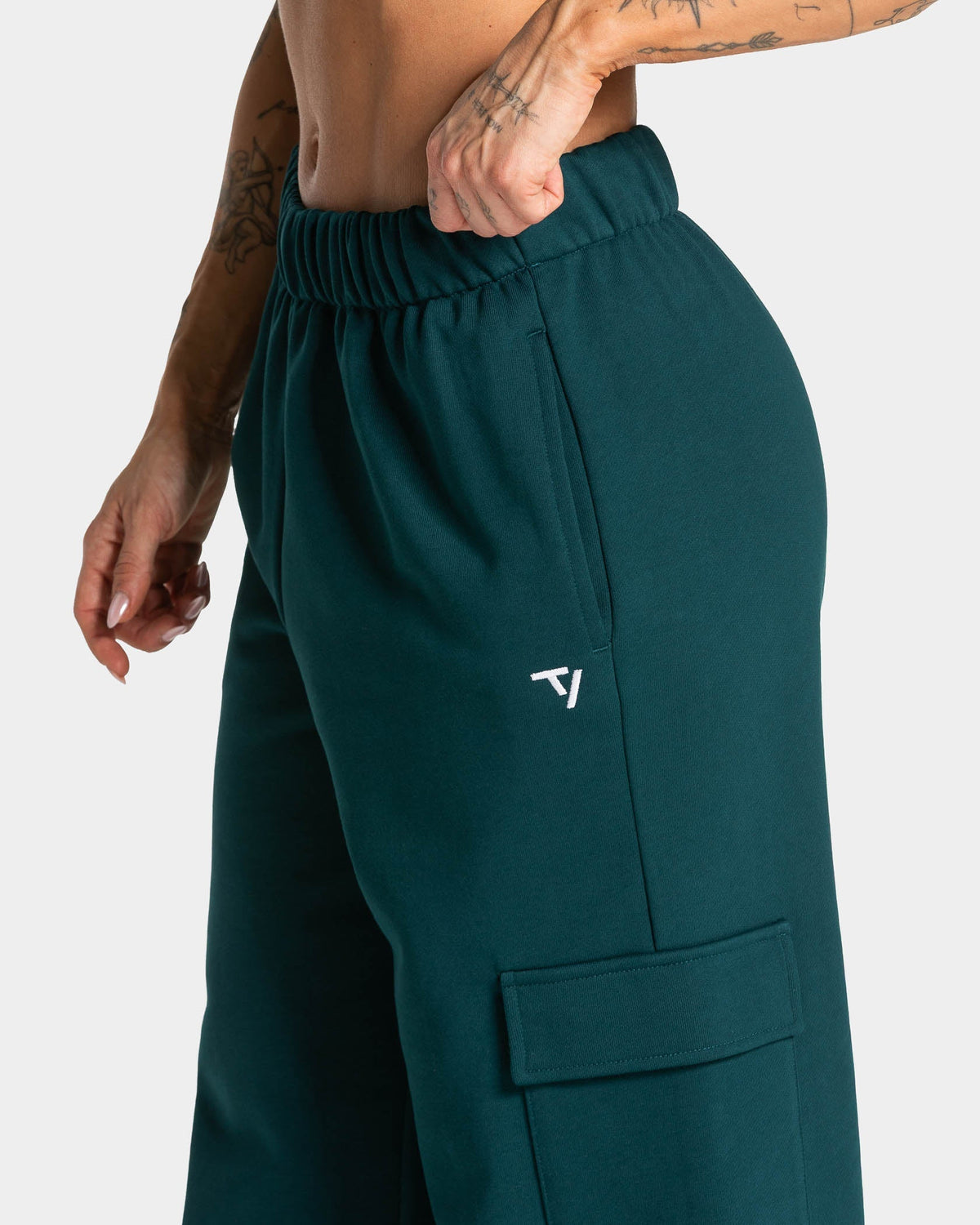 Pantalon de jogging cargo Wide Leg Lift « bleu sarcelle »