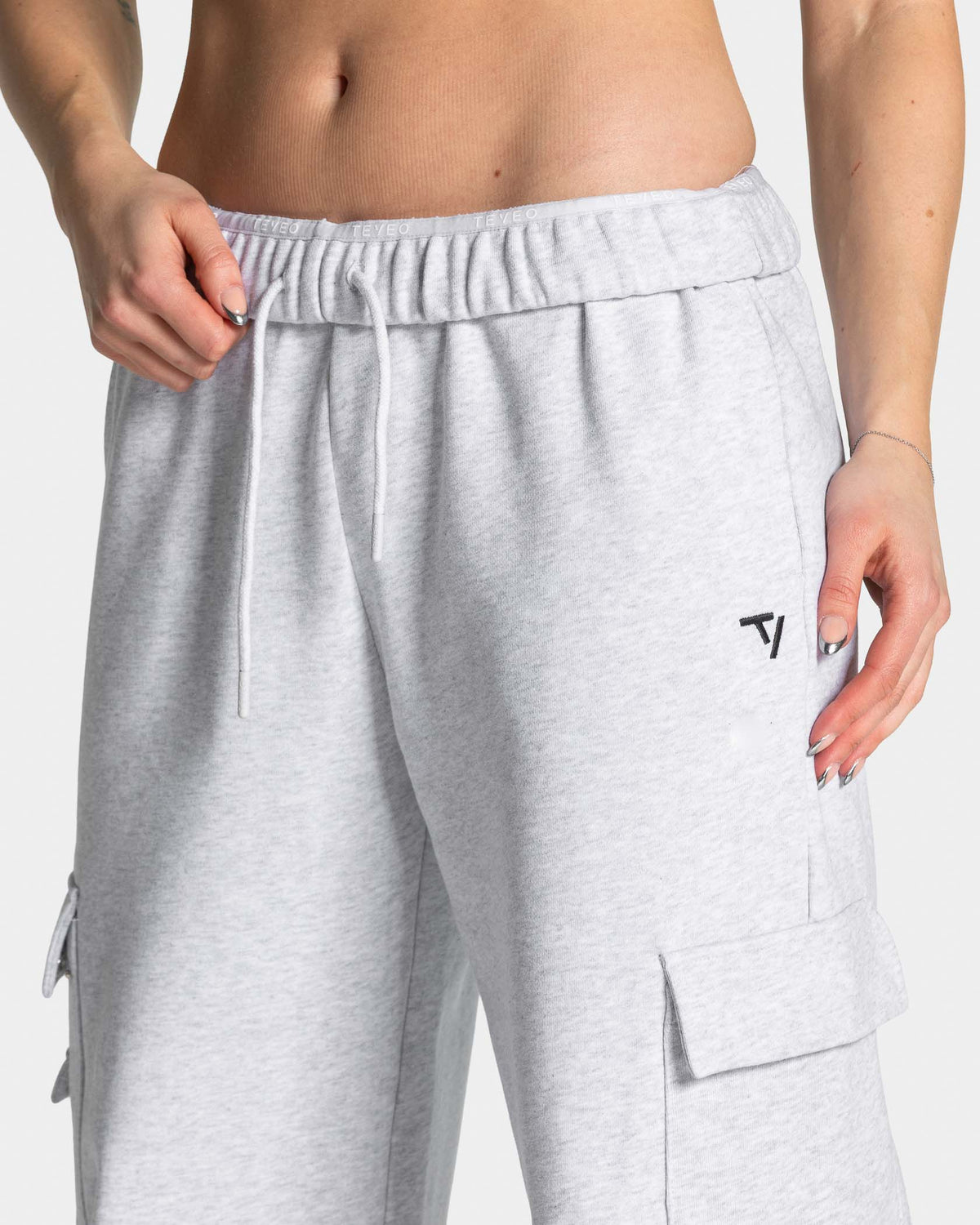 Wide Leg Lift Cargo pantalon de jogging "Blanc#FFFFFF Meliert"