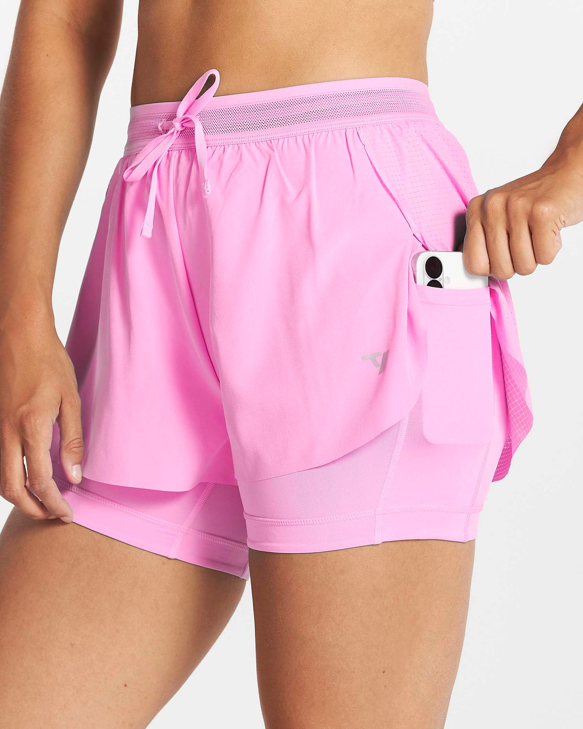 Short 2-en-1 RUN 5 pouces « Boost Pink »