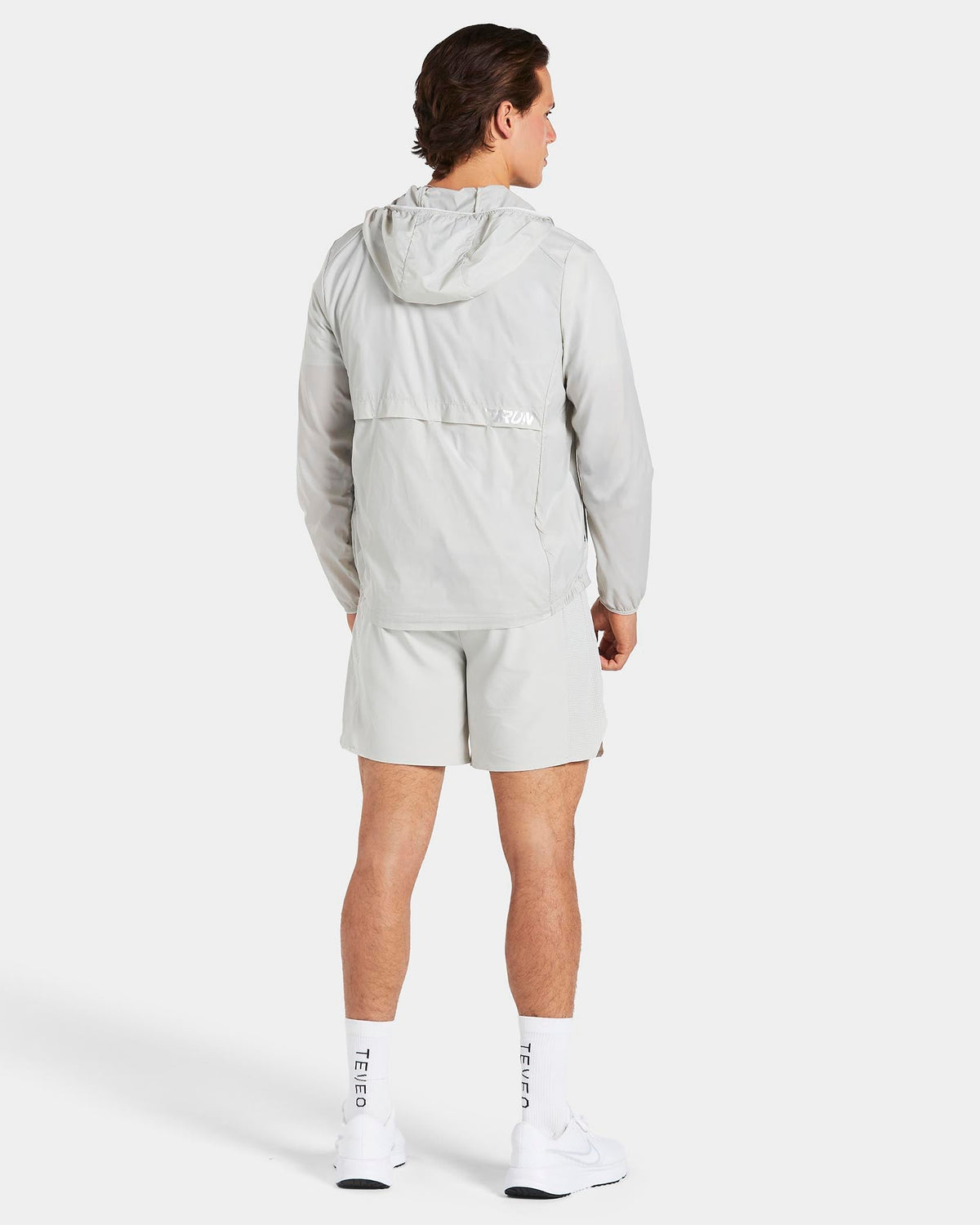 RUN Lightweight Zip Jacke "Hellgrau"