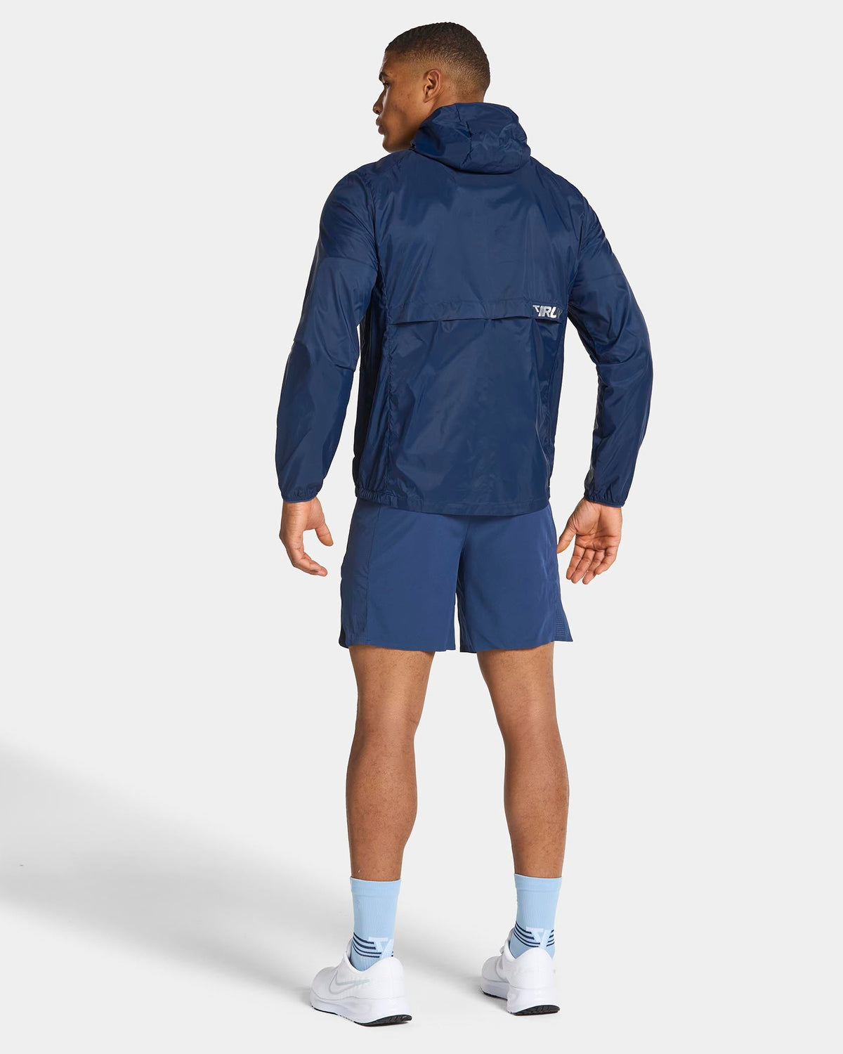 Veste de sport zippée et légère RUN « bleu foncé »