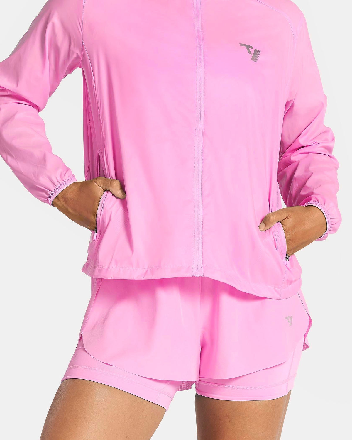 Veste de sport zippée et légère RUN « Boost Pink »