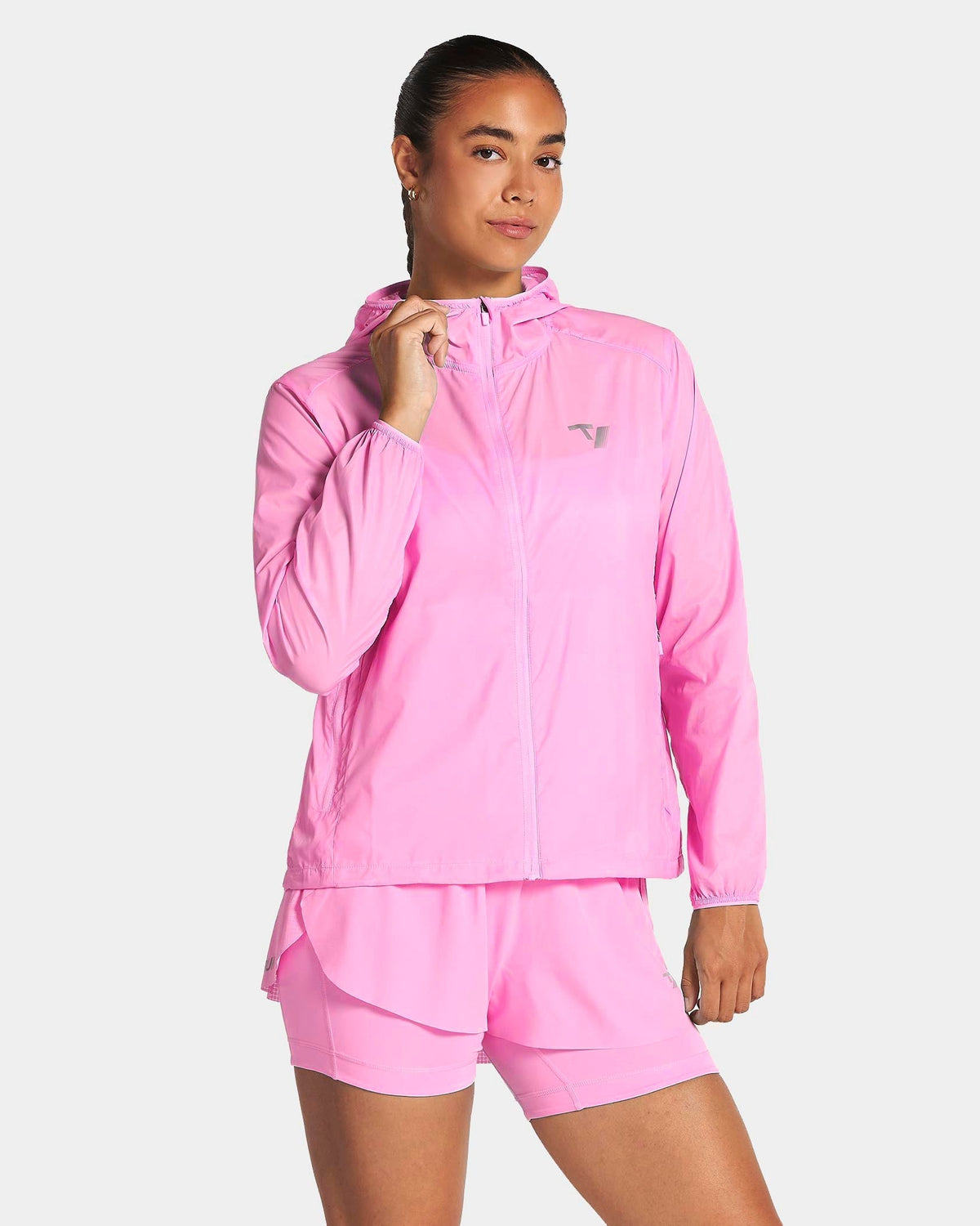 Veste de sport zippée et légère RUN « Boost Pink »