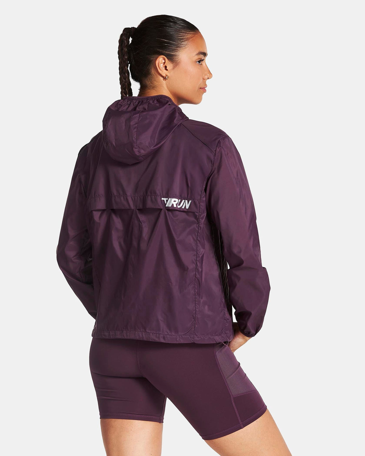 Veste de sport zippée et légère RUN « Dusty Purple »