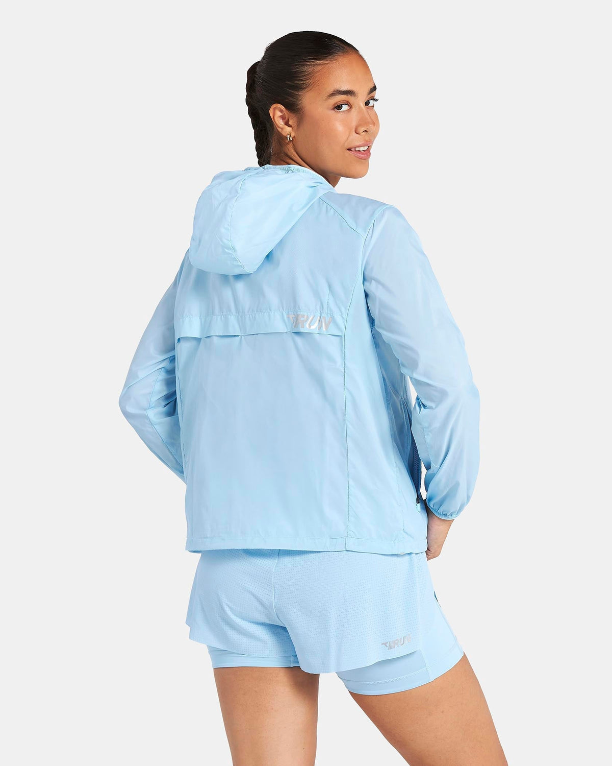 Veste de sport zippée et légère RUN « Ice Blue »