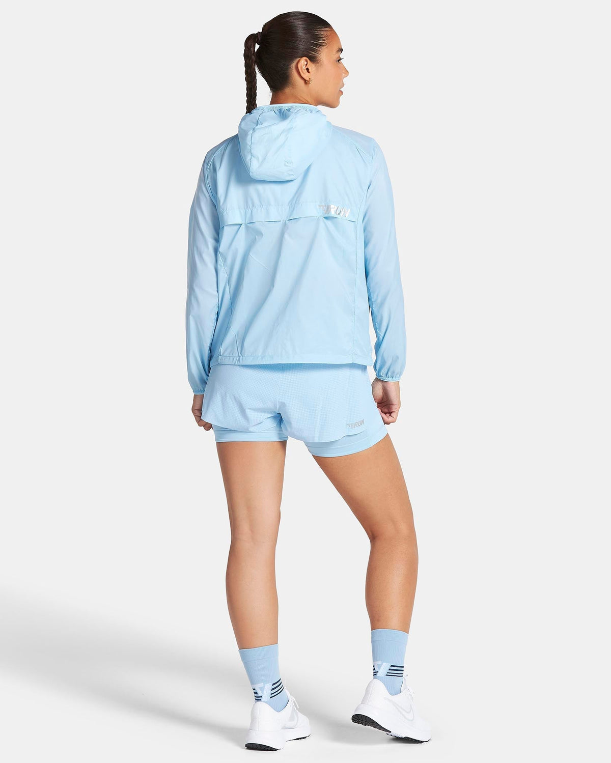 Veste de sport zippée et légère RUN « Ice Blue »