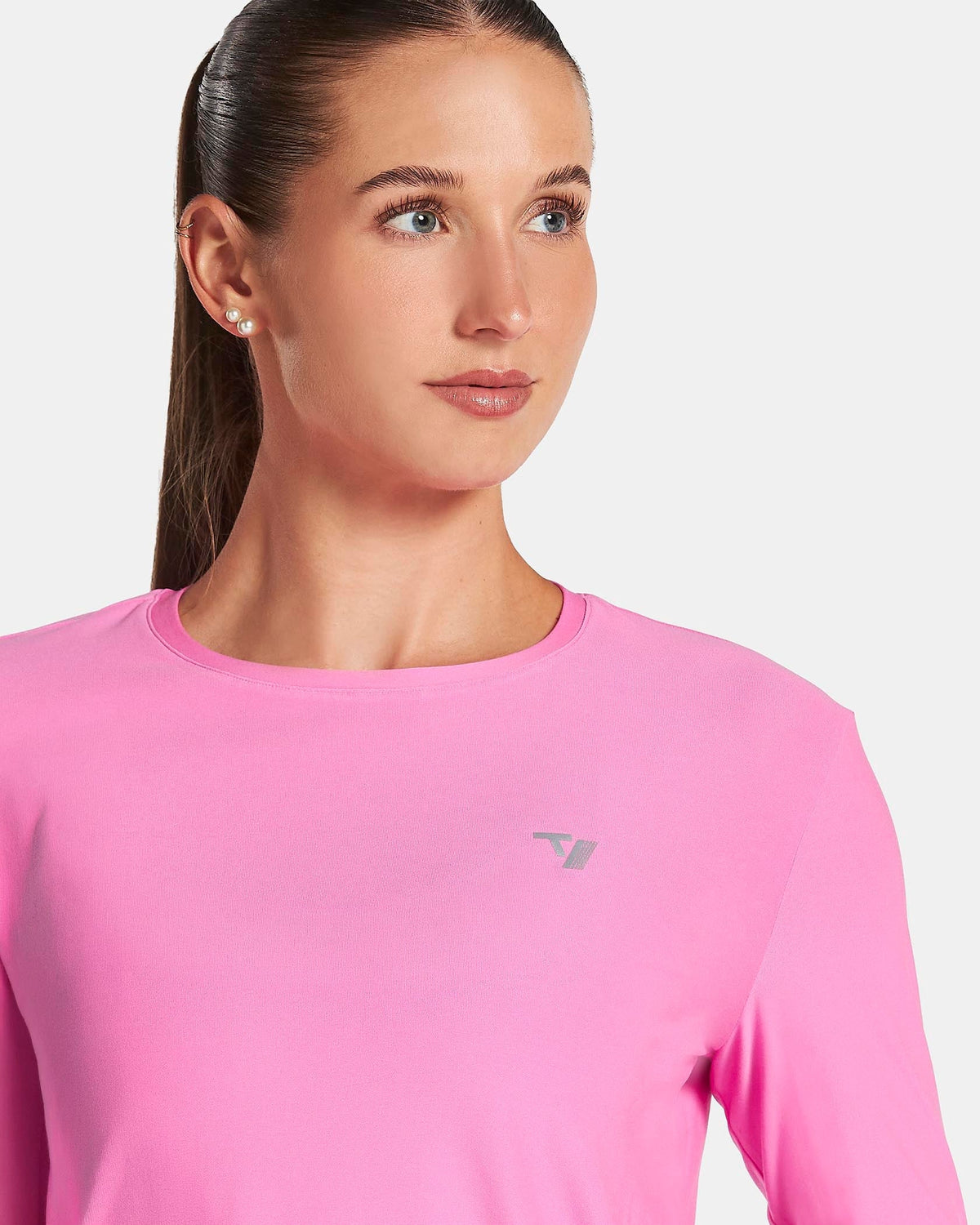 Haut à manches longues RUN « Boost Pink »