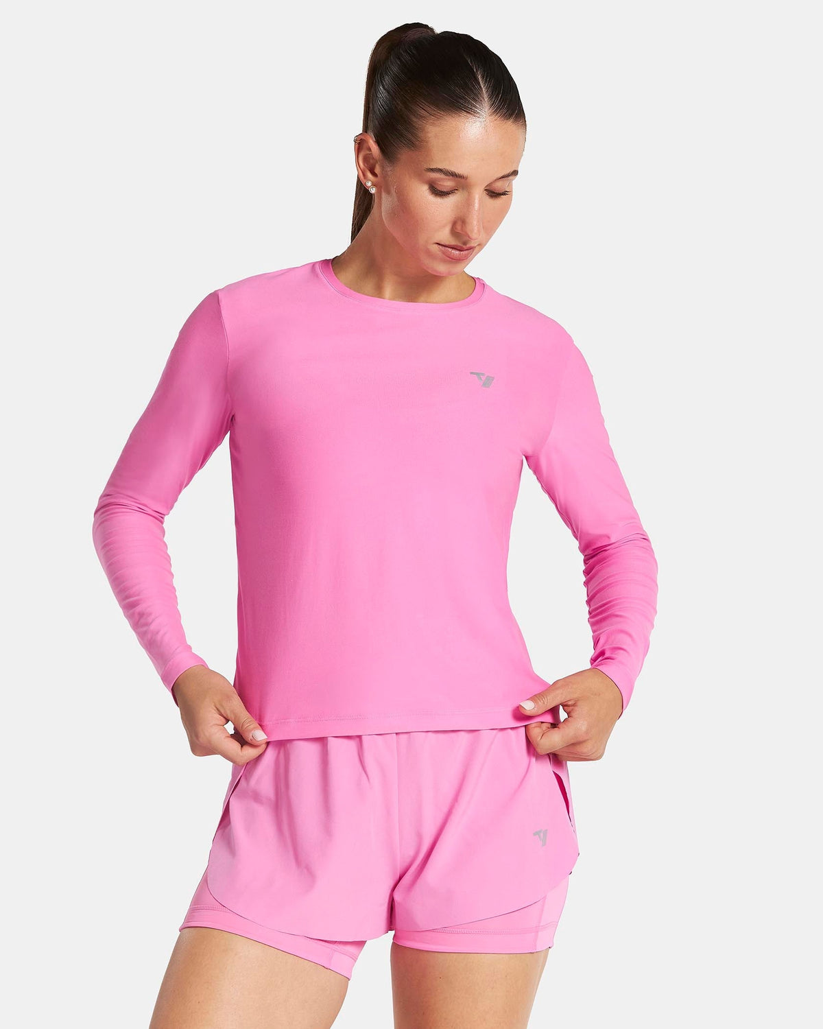 Haut à manches longues RUN « Boost Pink »