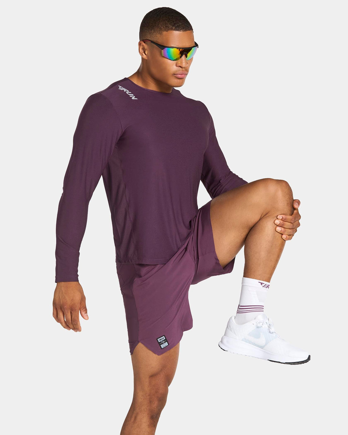 Haut à manches longues RUN « Dusty Purple »