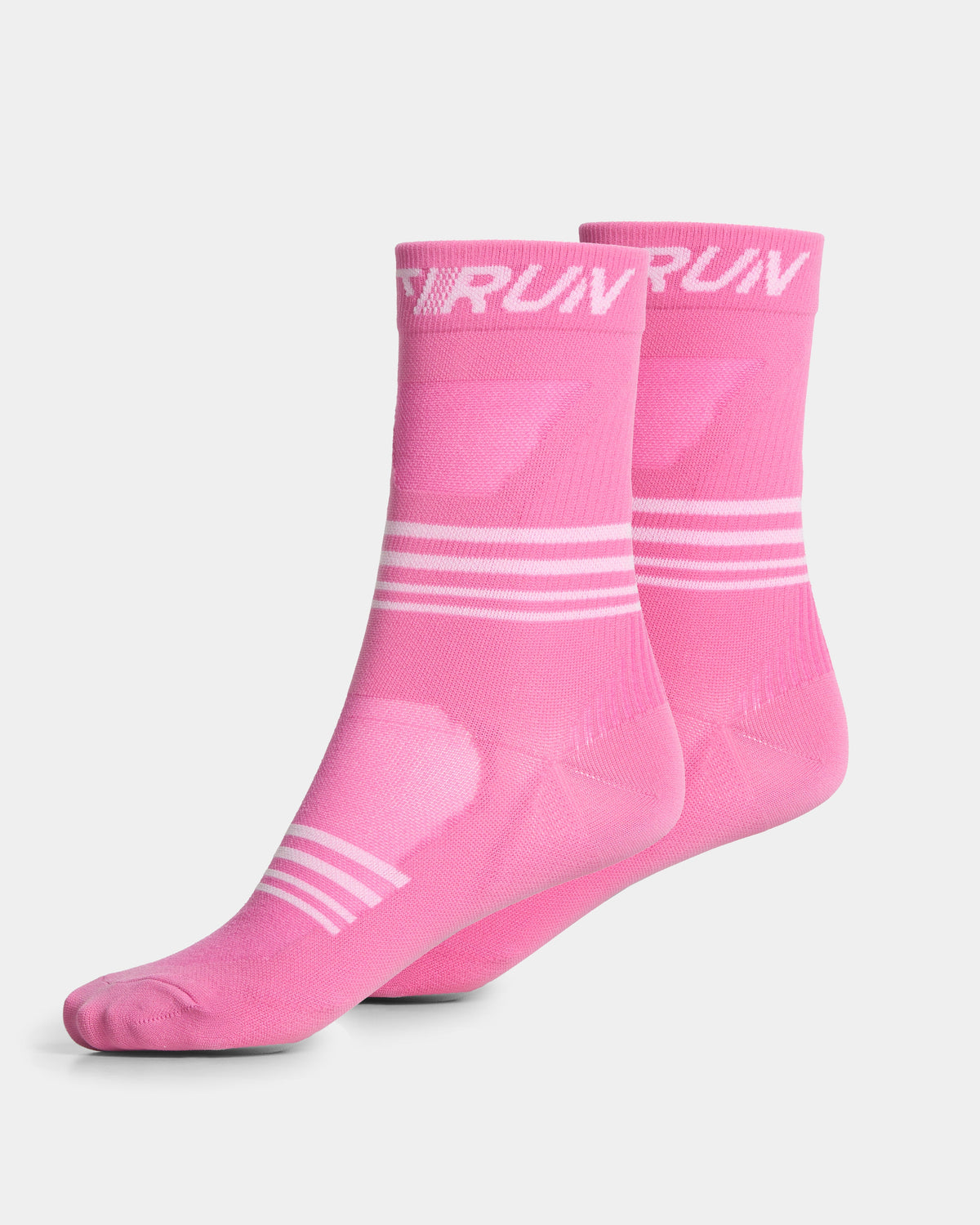 Chaussettes Performance RUN (2 paires) « Boost Pink - blanc »