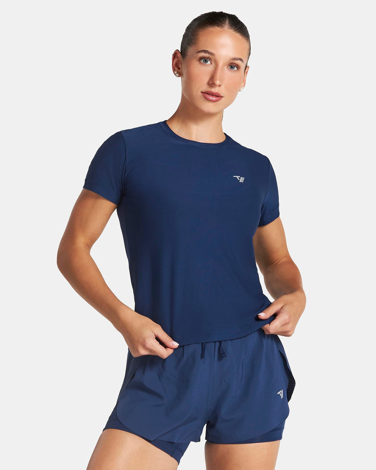 T-shirt RUN « bleu foncé »