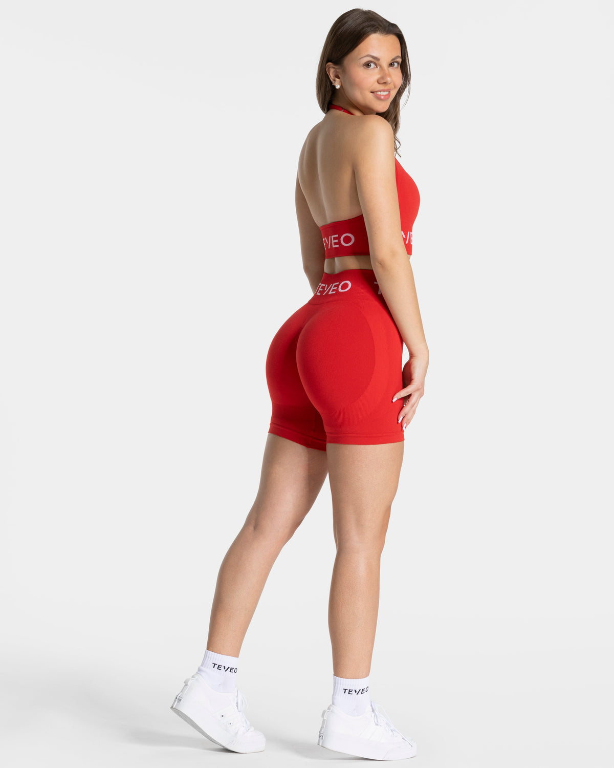 Short Covert Scrunch Signature « rouge »