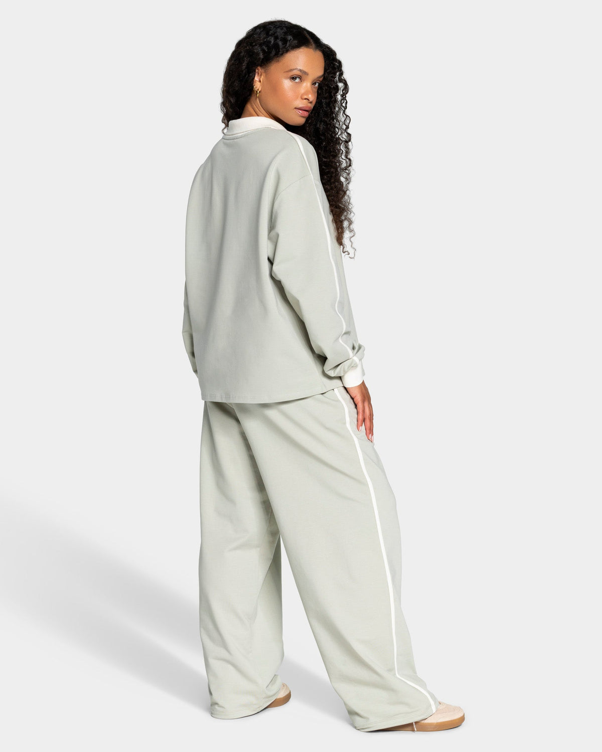 Pantalon de jogging Wide Leg standard Soft « Pistache »