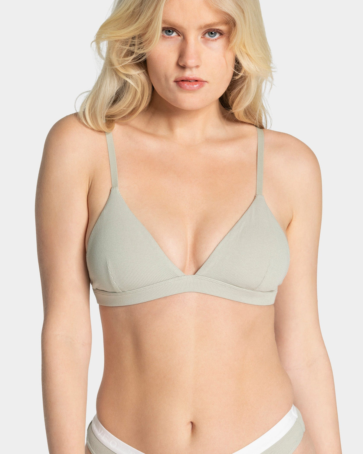 Brassière côtelé Soft « Pistache »