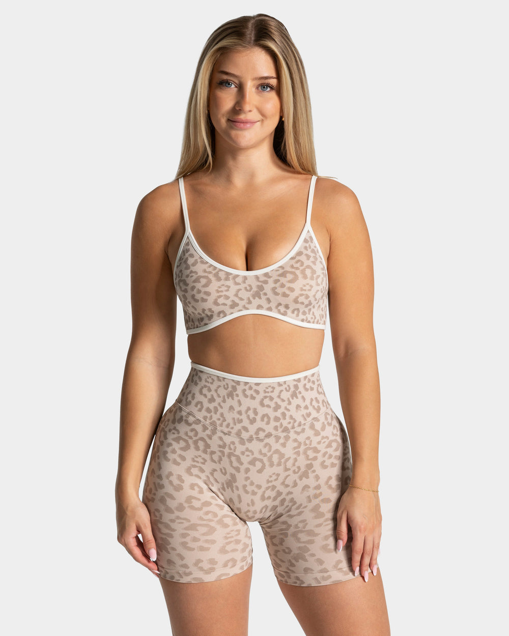 Brassière Contrastline « léopard Cream »