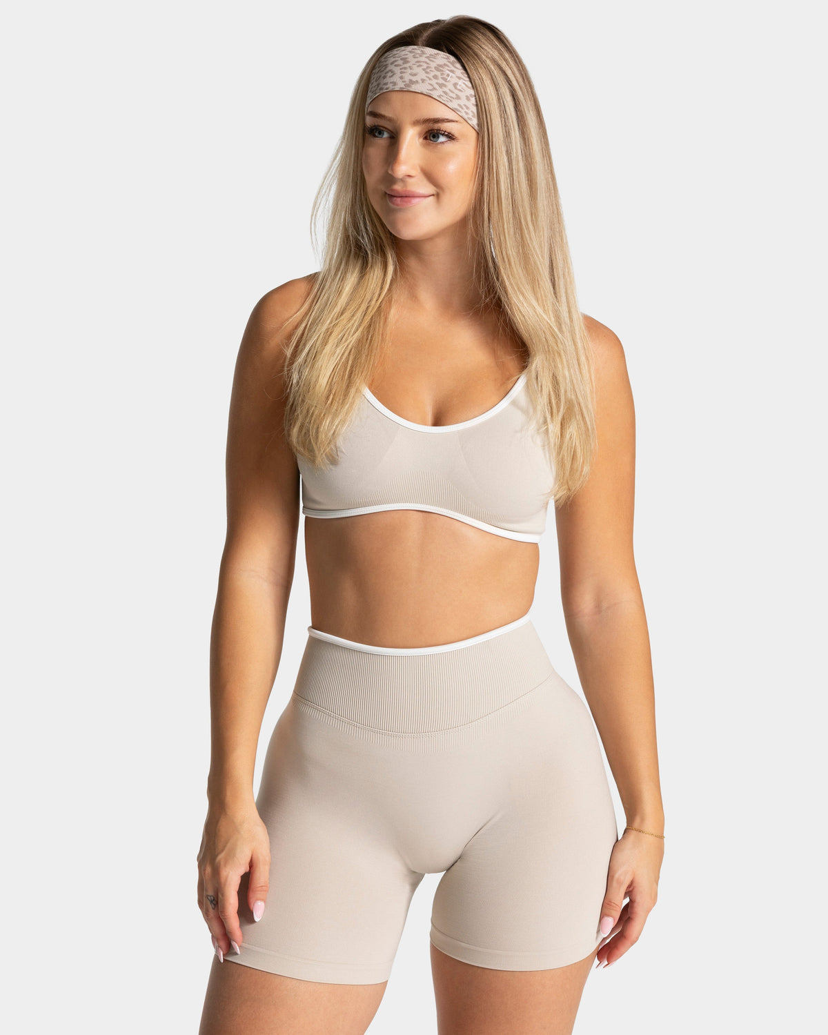 Bandeau Contrastline « léopard Cream »