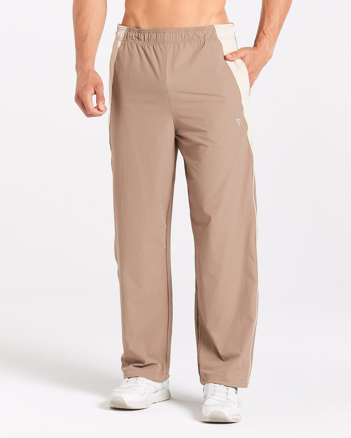 Pantalon à jambe droite Track « Hazelnut »