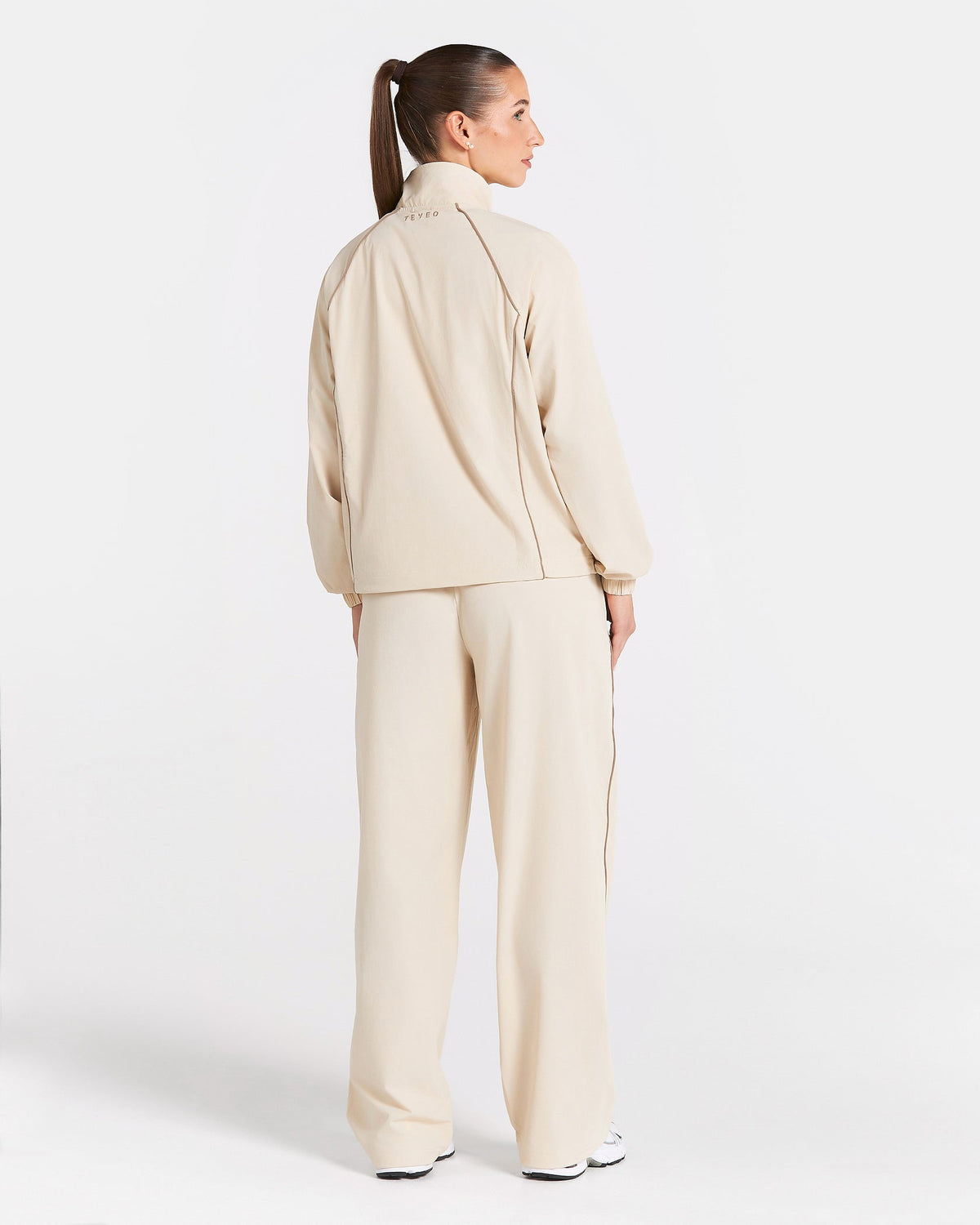 Veste de sport zippée Track « blanc cassé »