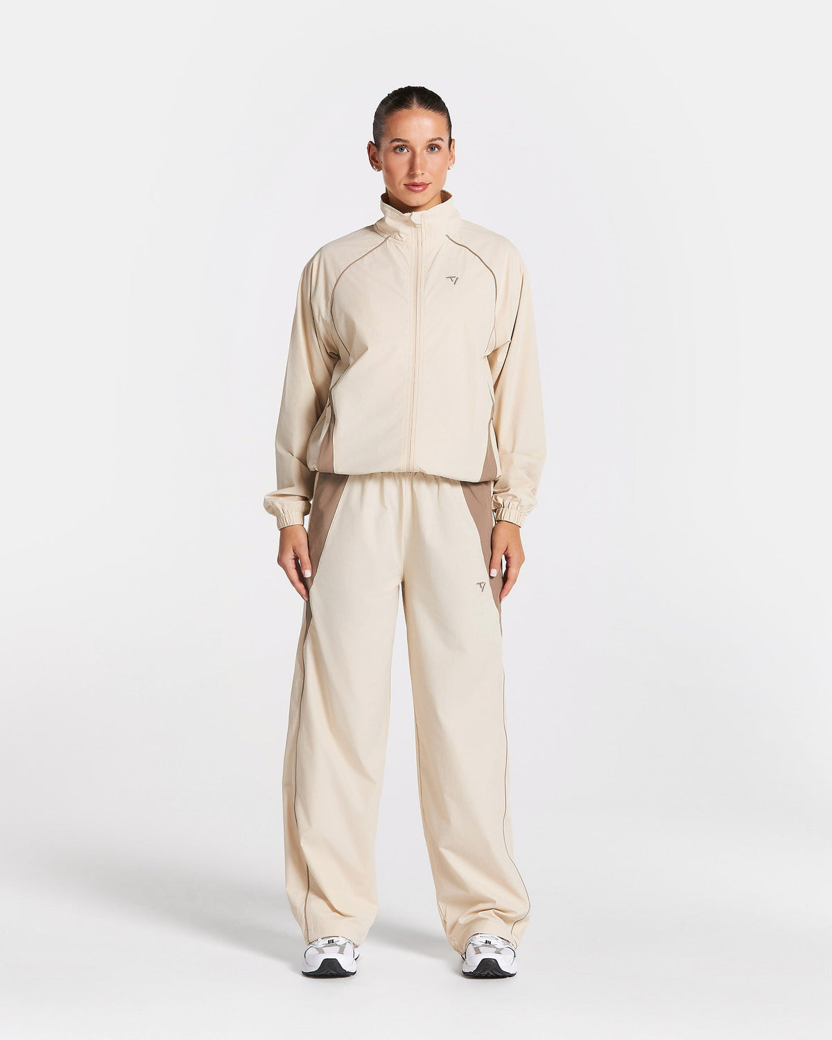Pantalon à jambe droite Track « blanc cassé »