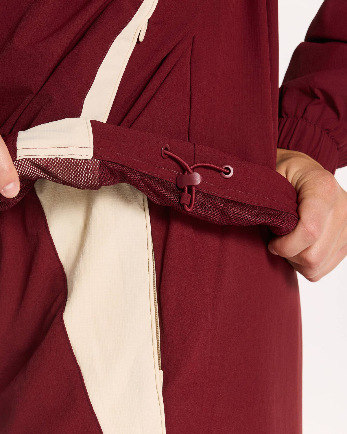 Veste de sport zippée Track « bordeaux »