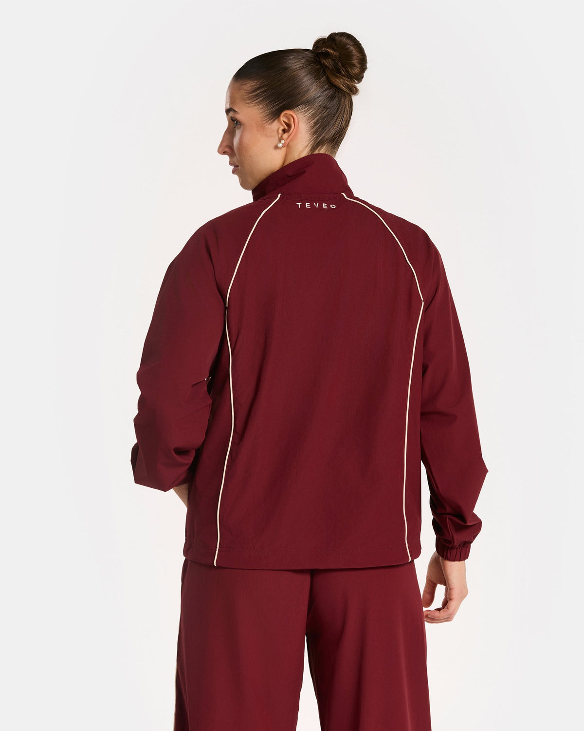 Veste de sport zippée Track « bordeaux »