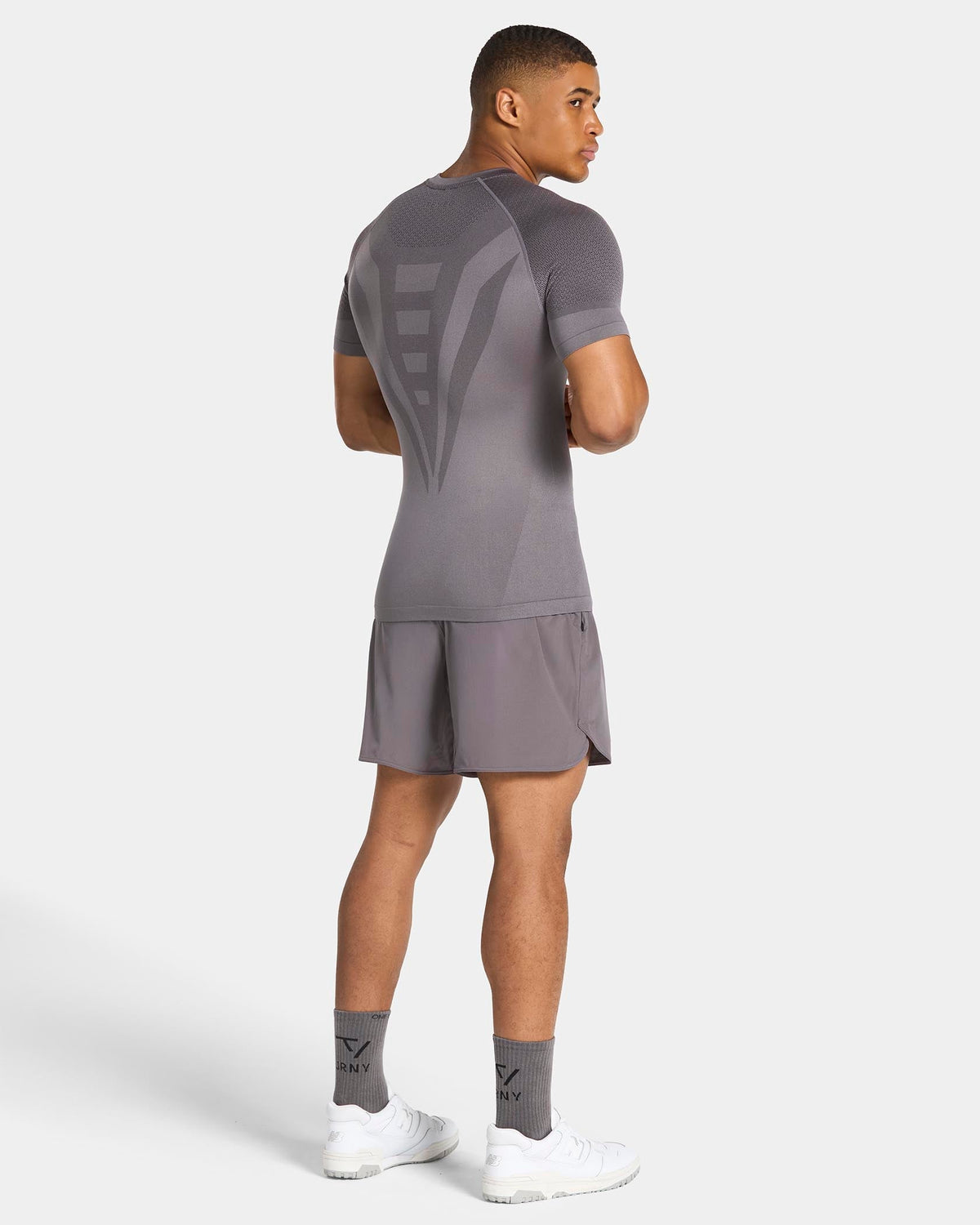 T-shirt moulant Training « Graphite »