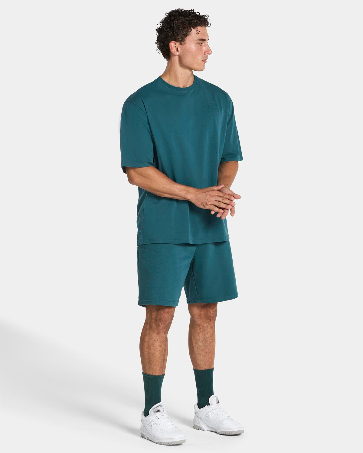 T-shirt oversize Training « Bleu sarcelle »