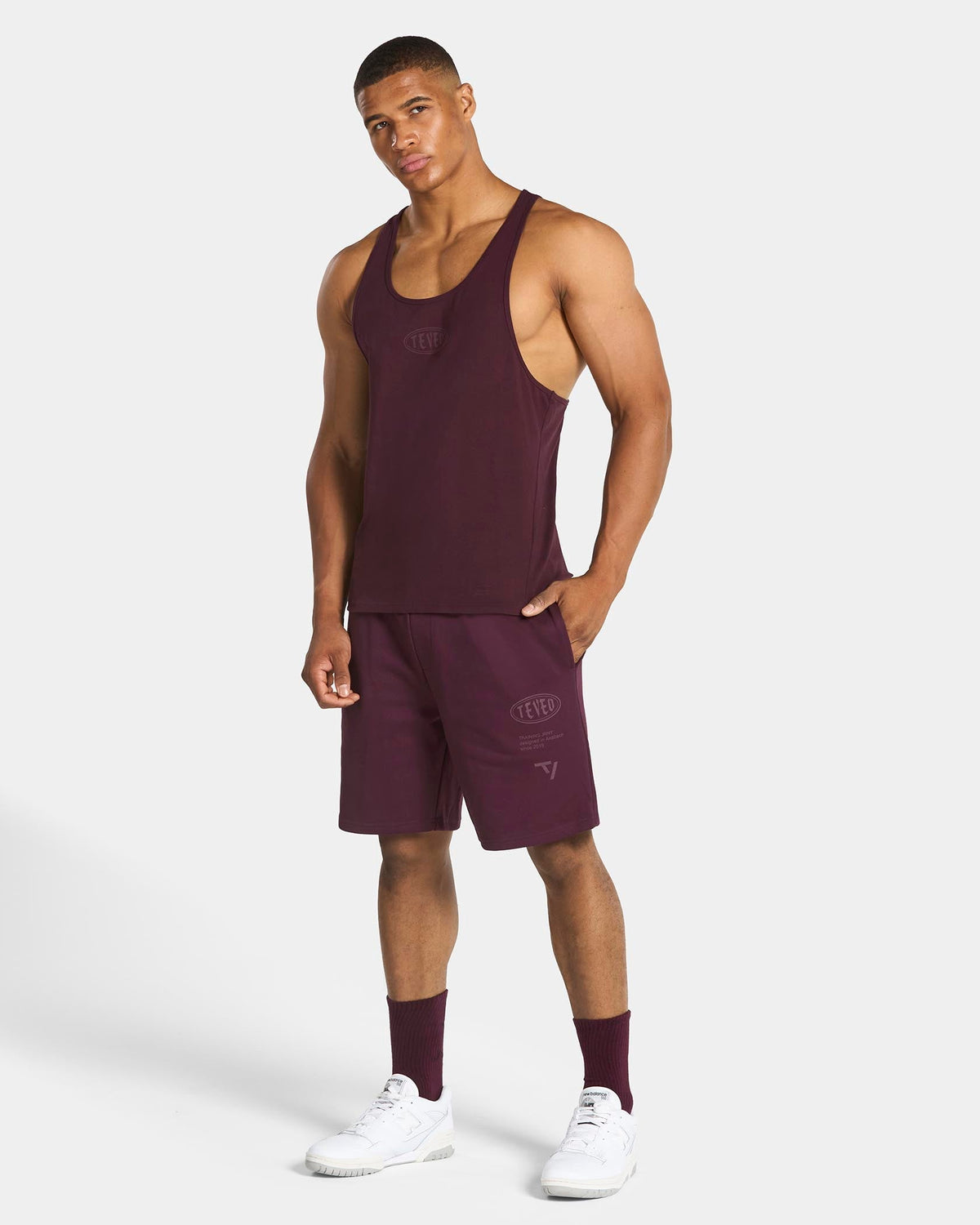 Chaussettes Training (2 paires) « Merlot »